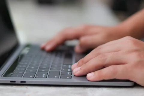 Specifically works on laptops. Stock Photos