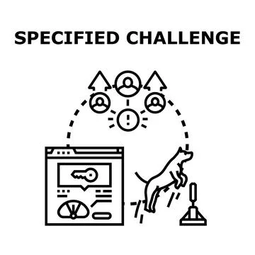 Specified challenge concept analyzing security solutions イラスト素材