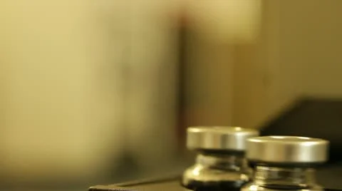 Specimen in automated analysis Stock Footage 21783044