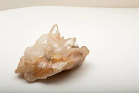 Specimen of rough quartz crystals Stock Photos
