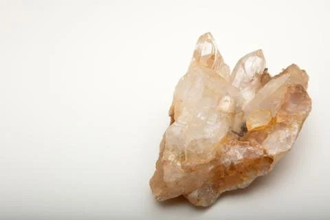 Specimen of rough quartz crystals Stock Photos