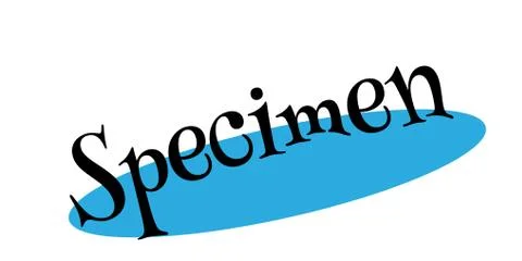 Specimen rubber stamp Stock Illustration