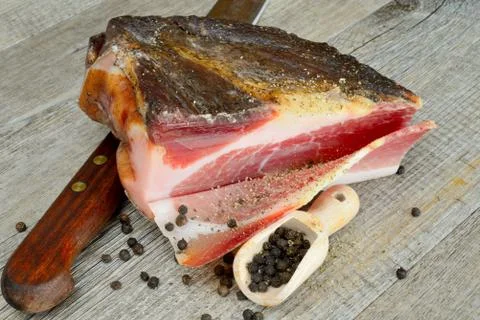 Speck bacon Stock Photos