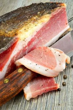Speck bacon Stock Photos
