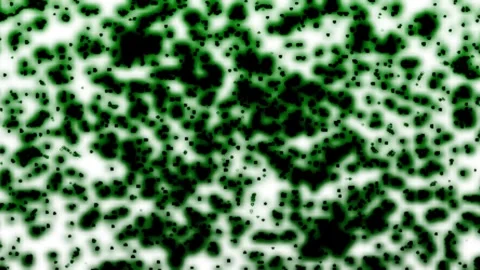 Speckled Texture Background Pulsing Blobs in Random Patterns Stock Footage 302700486