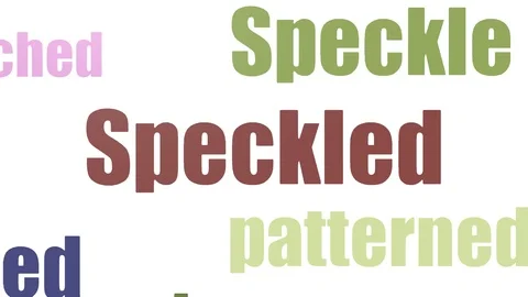 Speckled Word Cloud Animated Isolated On... | Stock Video | Pond5