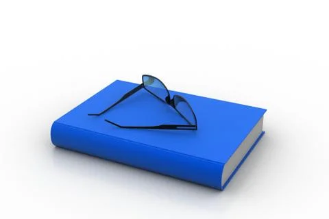 Spectacle on the top of the book Free Stock Illustration
