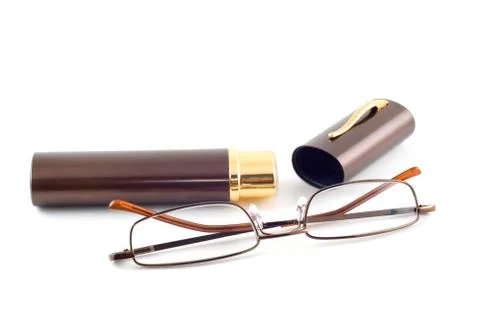 	Spectacles and spectacle-case Stock Photos