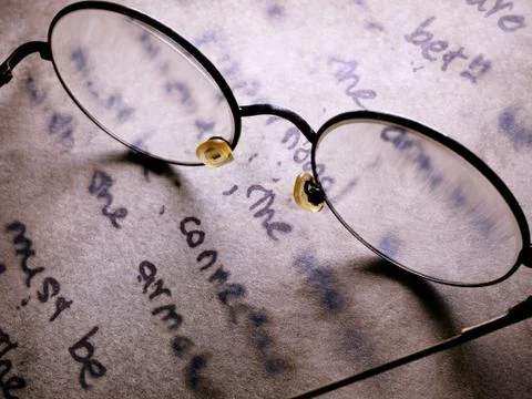 Spectacles close up Foto stock