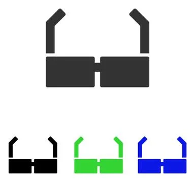 Spectacles Flat Vector Icon Stock Illustration