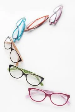 Spectacles isolated on white background 写真素材
