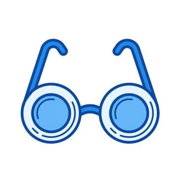 Spectacles line icon. Stock Illustration