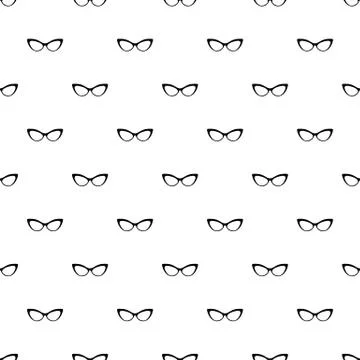 Spectacles without diopters pattern seamless vector Stock Illustration