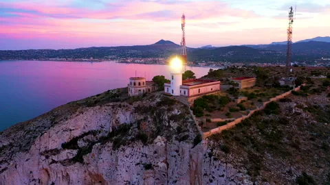 Spectacular aerial view of sunset. Stock Footage 143141870