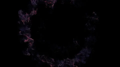 Spectacular appearance of a flame in a ring shape Stock Footage 274259525