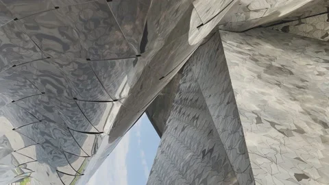The Spectacular Architecture For The Paris Philharmonic Stock Footage 238007235