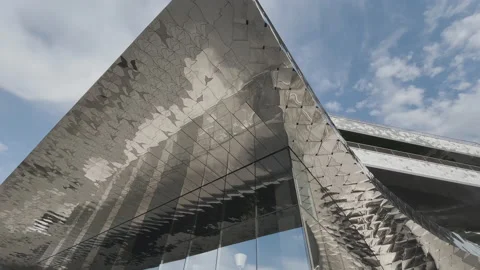 The Spectacular Architecture For The Paris Philharmonic Stock Footage 238007249