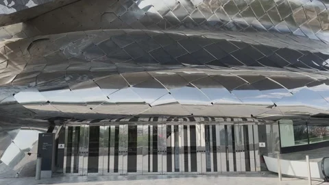 The Spectacular Architecture For The Paris Philharmonic Stock Footage 238007312
