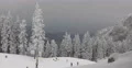 Spectacular Beautiful Winter Mountain Landscape Skiers Fast Free Ride Sport Day 4k or 4k+ Resolution