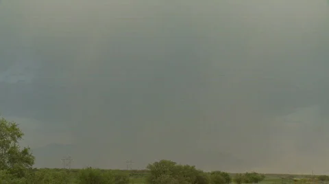 Spectacular branches of lightning striking the ground Stock Footage 504474