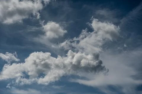 Spectacular clouds in the blue sky Stock-Fotos
