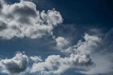 Spectacular clouds in the blue sky Stock-Fotos