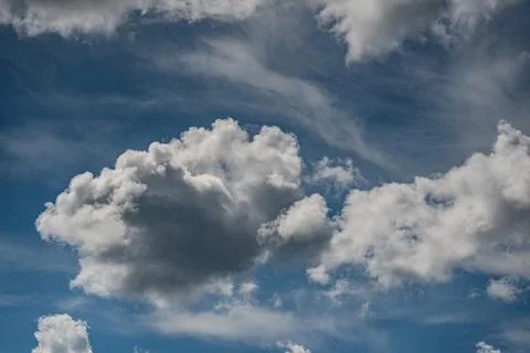Spectacular clouds in the blue sky Stock-Fotos