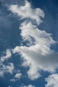 Spectacular clouds in the blue sky Stock-Fotos