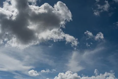Spectacular clouds in the blue sky Stock-Fotos