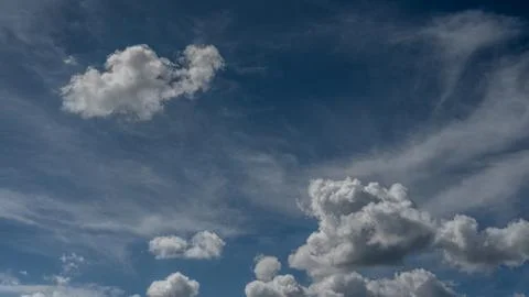 Spectacular clouds in the blue sky Stock-Fotos
