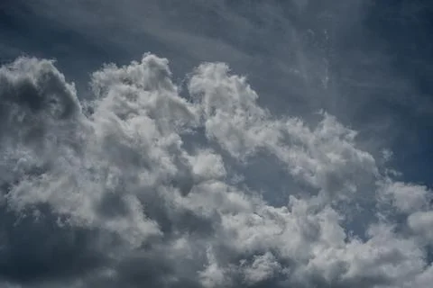 Spectacular clouds in the blue sky Stock-Fotos