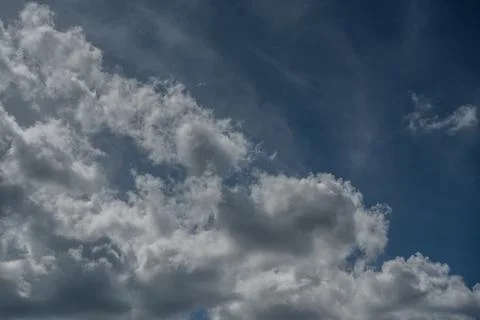 Spectacular clouds in the blue sky Stock-Fotos