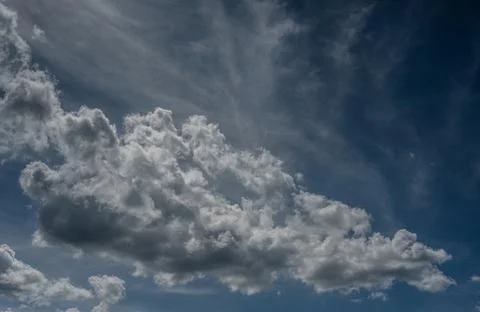 Spectacular clouds in the blue sky Stock-Fotos