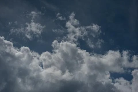 Spectacular clouds in the blue sky Stock-Fotos