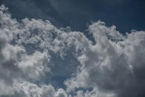 Spectacular clouds in the blue sky Stock-Fotos