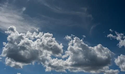 Spectacular clouds in the blue sky Stock-Fotos