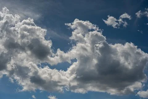 Spectacular clouds in the blue sky Stock-Fotos