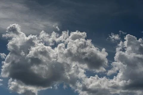 Spectacular clouds in the blue sky Stock-Fotos
