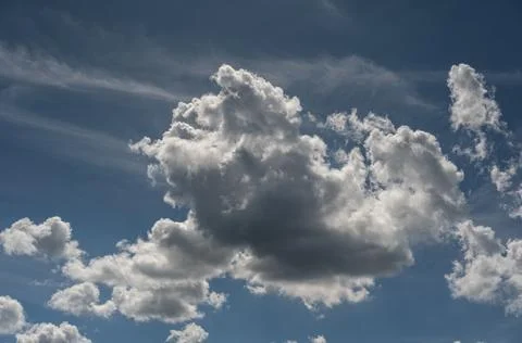 Spectacular clouds in the blue sky Stock-Fotos