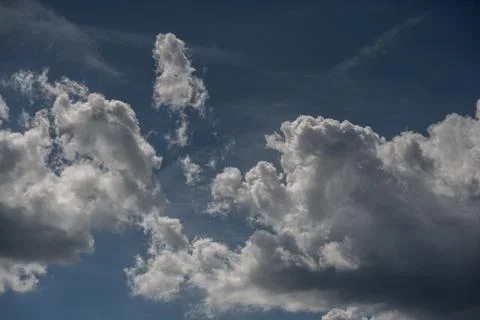Spectacular clouds in the blue sky Stock-Fotos