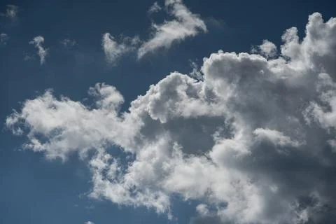 Spectacular clouds in the blue sky Stock-Fotos