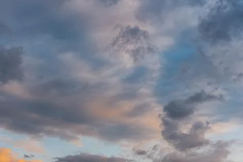 Spectacular clouds in the sky Stock Photos