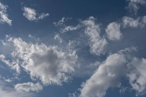 Spectacular clouds in the sky Stock Photos