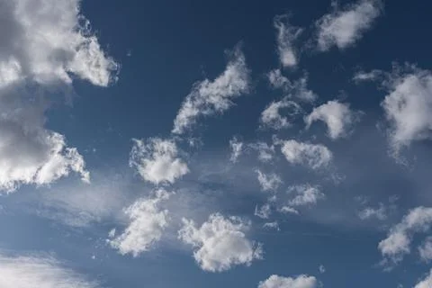 Spectacular clouds in the sky Stock Photos