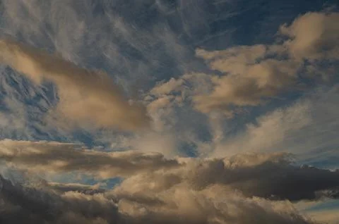 Spectacular clouds in the sky Foto stock