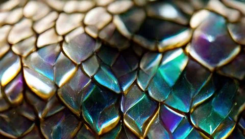 Spectacular crystal texture snake skin background. Digital art 3D illustration. Stock Illustration