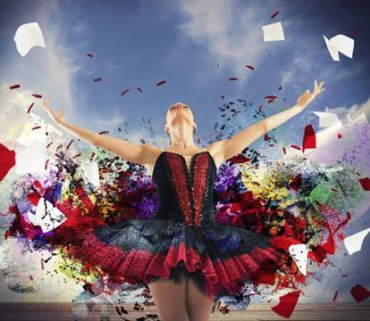 Spectacular dancer Stock Photos