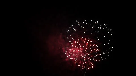 Spectacular Fireworks Display Stock Footage 26107832
