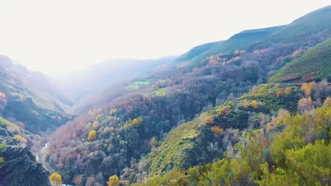 Spectacular flight drone fpv mountain Video stock 258361105