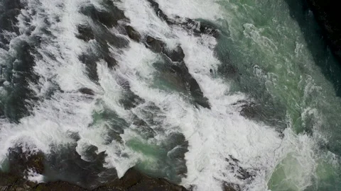 Spectacular Gullfoss waterfall Stock Footage 282391970